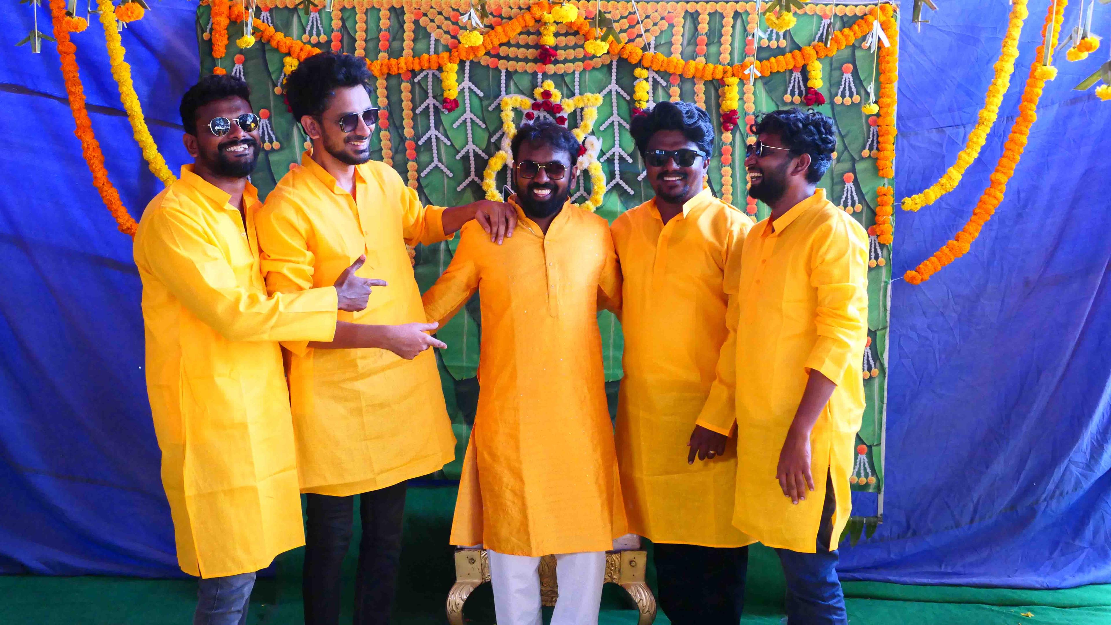 Anil sharing a cheerful and fun-filled moment with close friends