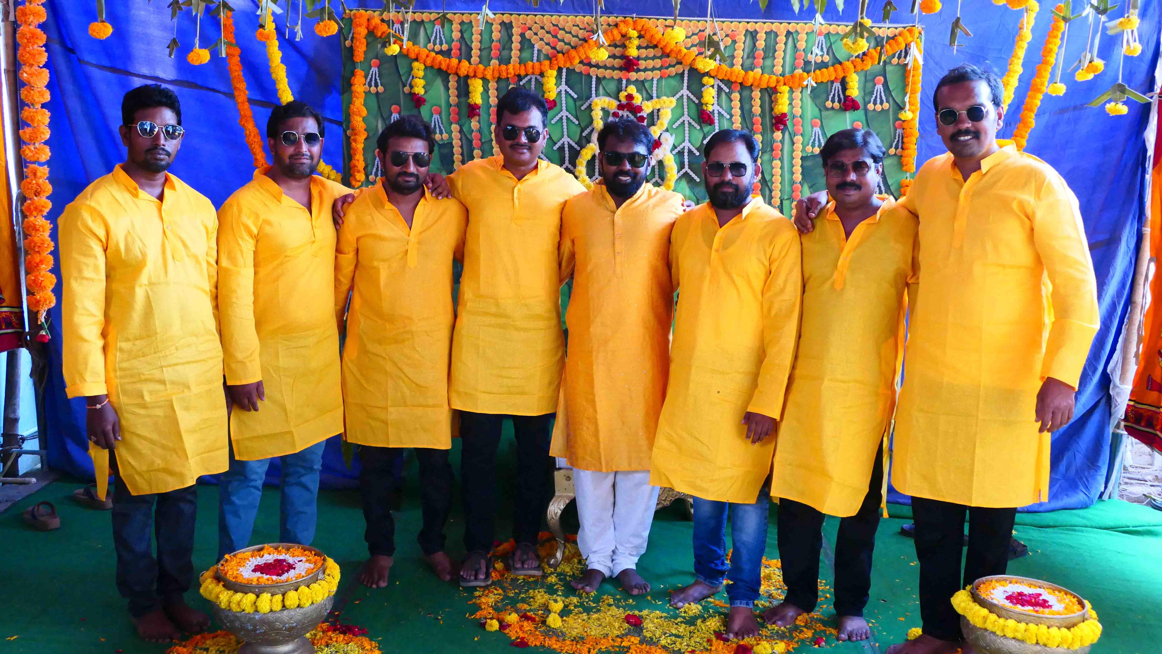 Anil posing proudly with his brothers and cousin brothers together